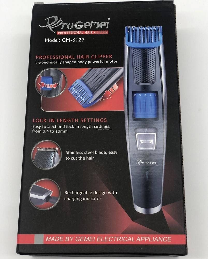 TAGLIACAPELLI PROFESSIONALE A BATTERIA GM-6127 REGOLABILE TRIMMER CAPELLI BARBA - 7