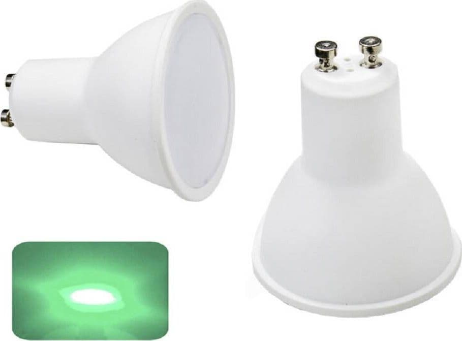 FARETTO LED GU10 6WATT LUCE COLORATA BLU ROSSA VERDE 220V LAMPADINA GU10 GU10 - 5