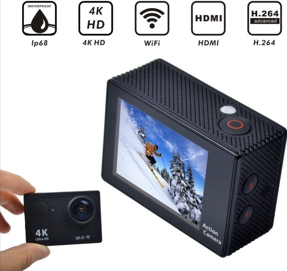ACTION CAMERA 4K ULTRA HD PRO CAM WiFi WIRELESS SPORT GO VIDEOCAMERA SUBACQUEA - 3