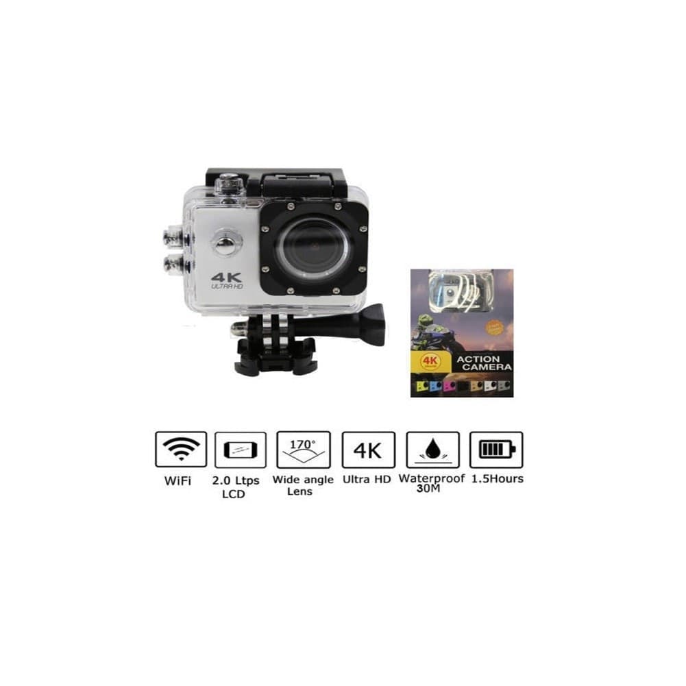 ACTION CAMERA 4K ULTRA HD PRO CAM WiFi WIRELESS SPORT GO VIDEOCAMERA SUBACQUEA - 5