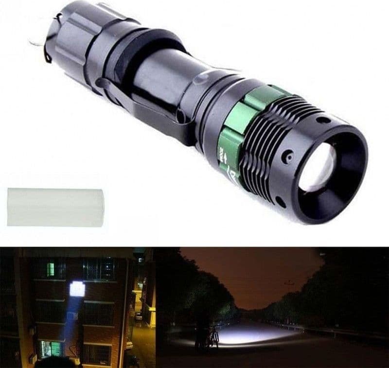 TORCIA TATTICA MILITARE CREE LED XENON ZOOM RICARICABILE 15000W - 3