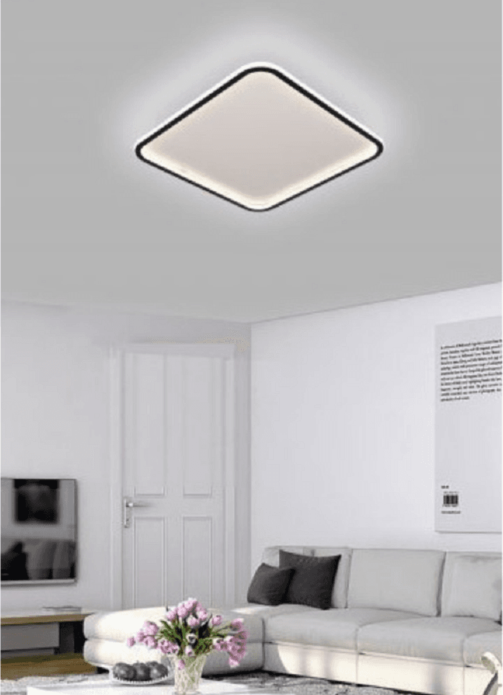 PLAFONIERA A LED MODERNA DA SOFFITTO QUADRATA 50W LUCE FREDDA NATURALE CALDA C12 – Bianco Freddo – TrAdE Shop Traesio –