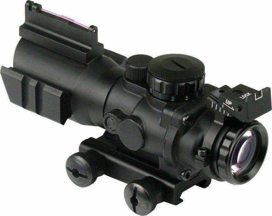 MIRINO OTTICO DI PRECISIONE PER CARABINA FUCILE CON RETICOLO ILLUMINATO 4x32 - 4