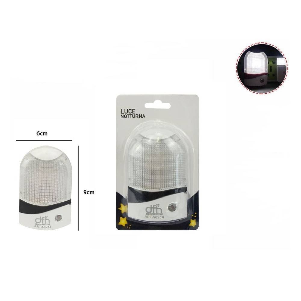 LUCE NOTTURNA CON SENSORE 8884 DA NOTTE GIORNO CASA UFFICIO CREPUSCOLARE 58254