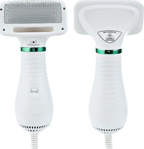 SPAZZOLA E PHON ASCIUGATORE PER CANI E GATTI ANIMALI DOMESTICI 2 IN 1 TOELETTA - 6
