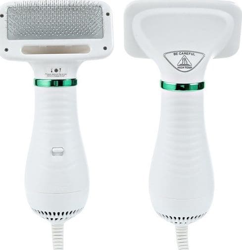 SPAZZOLA E PHON ASCIUGATORE PER CANI E GATTI ANIMALI DOMESTICI 2 IN 1 TOELETTA - 6