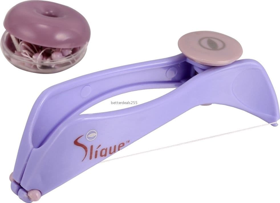 DEPILATORE EPILATORE DONNA RIMUOVI PELI VISO ROLLER A MOLLA FILO ARABO SLIQUE - 3