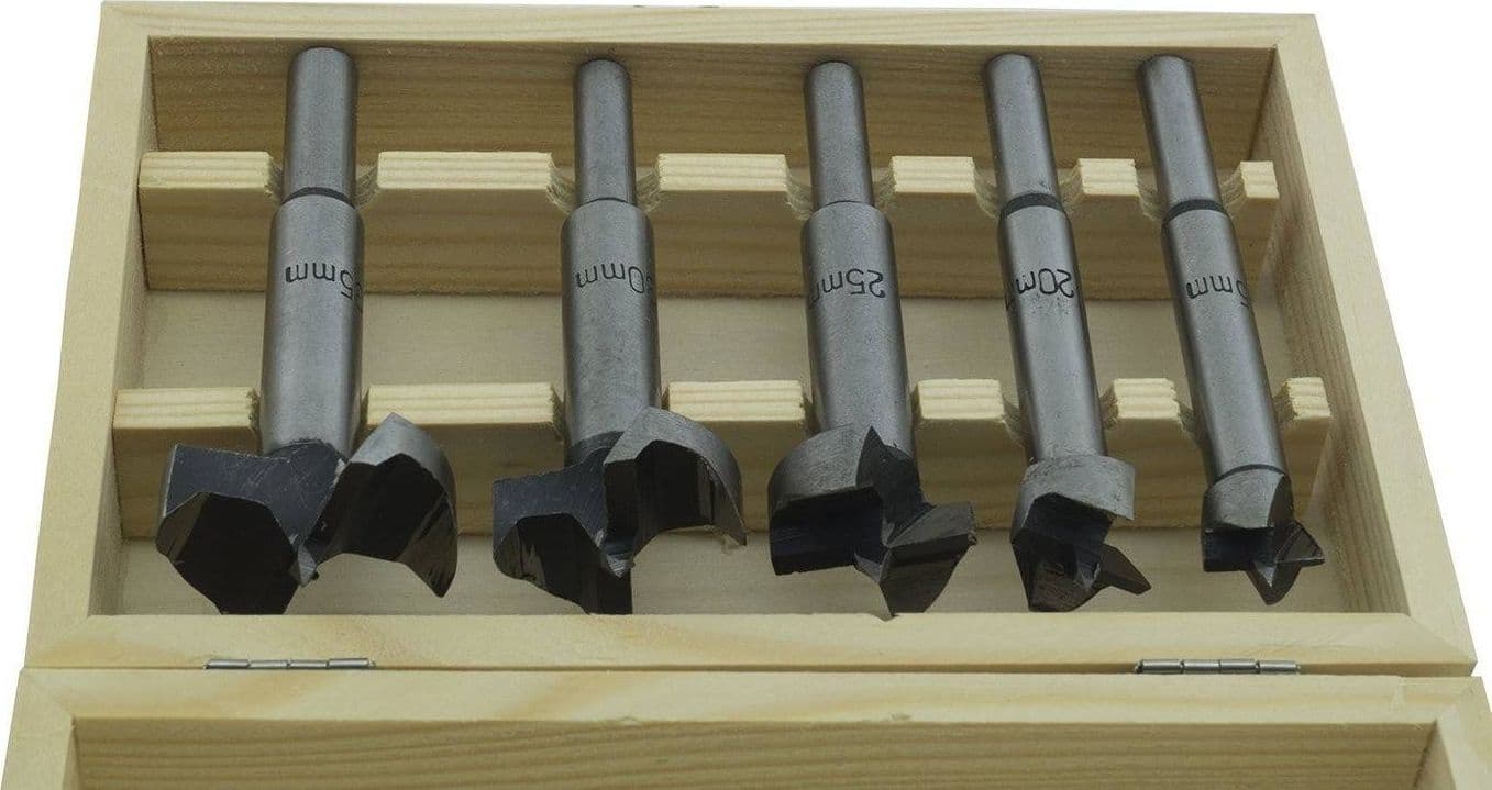 SET KIT 5 FRESE FRESA PUNTE PER PANTOGRAFO VERTICALE LEGNO 8mm 16/20/22/25/35 - 2