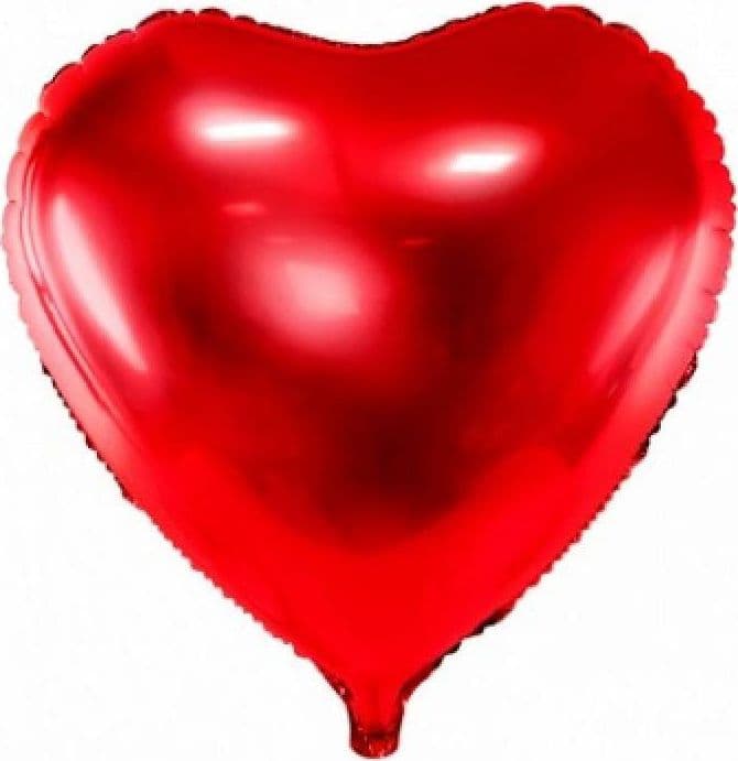 SET 4PZ CUORE ROSSO ELIO 46CM 18" PALLONE PALLONCINO SAN VALENTINO ADDOBBO FESTA - 3