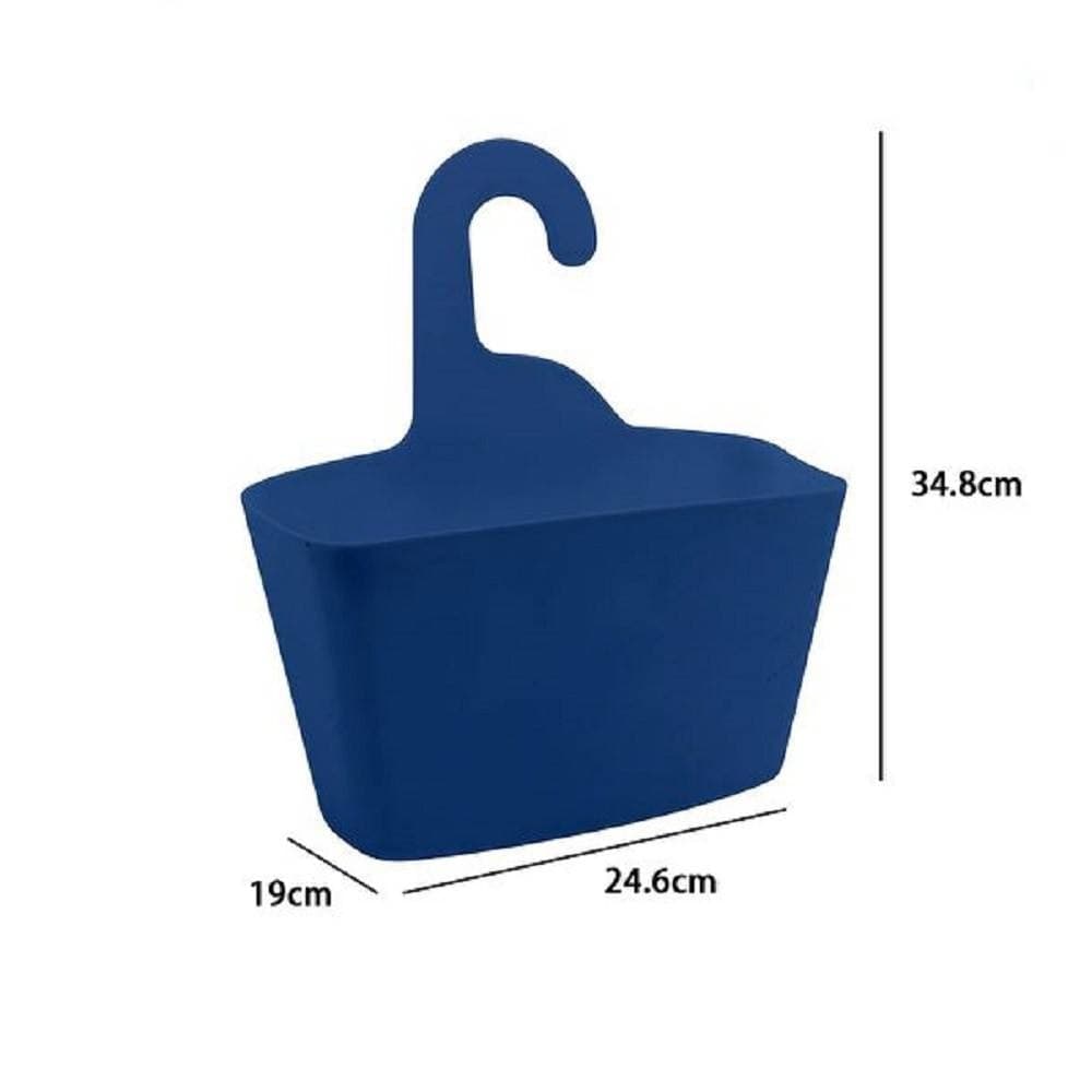 CESTINO PORTA OGGETTI APPENDERE ORGANIZER RETTANGOLARE IMPERMEABILE BLU 69950 - 2