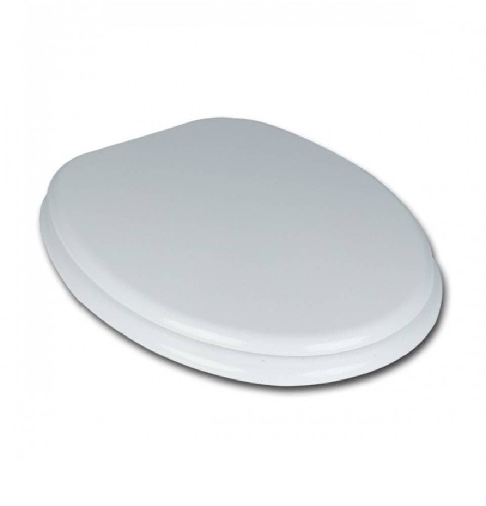 COPRIWATER COPRIVASO WC IN MDF UNIVERSALE BIANCO 45X49CM CERNIERE ACCIAIO 69008 - 3