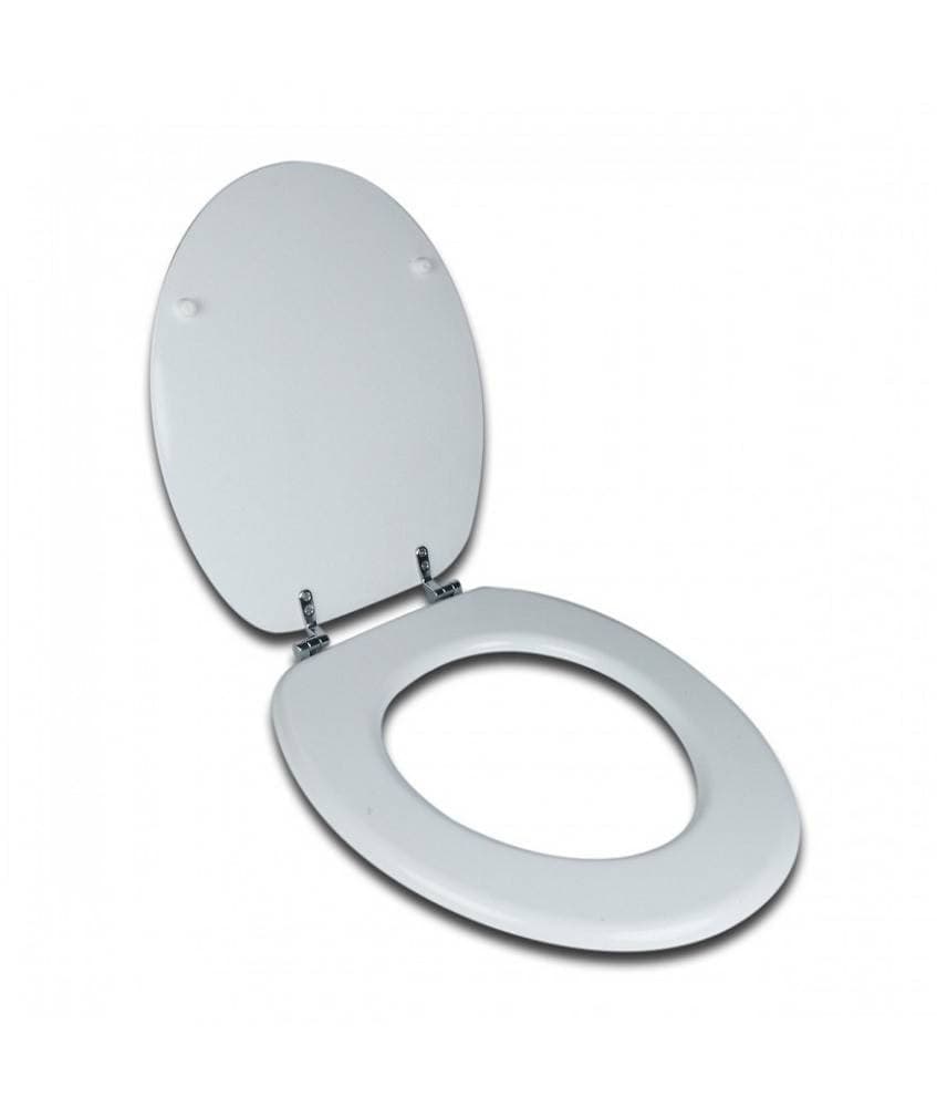 COPRIWATER COPRIVASO WC IN MDF UNIVERSALE BIANCO 45X49CM CERNIERE ACCIAIO 69008 - 4