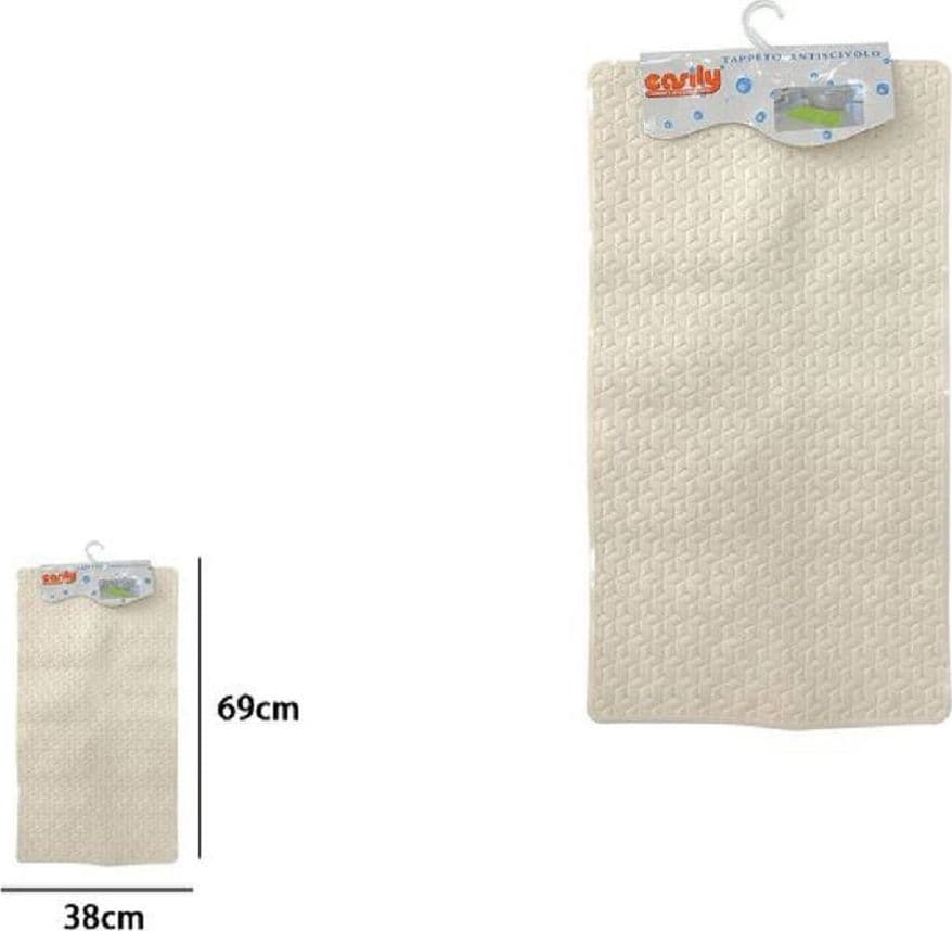 TAPPETO TAPPETINO IN PVC ANTISCIVOLO PER VASCA DA BAGNO DOCCIA 69 X 38 CM 59314 - 2
