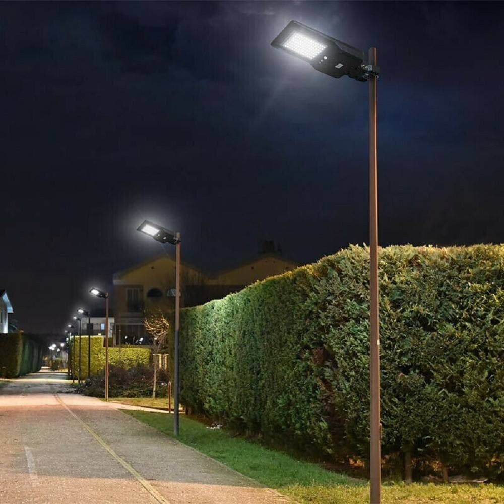 LAMPIONE STRADALE 60 W CON PANNELLO SOLARE FARO CON CREPUSCOLARE IP65 SO-60W-SS - 5