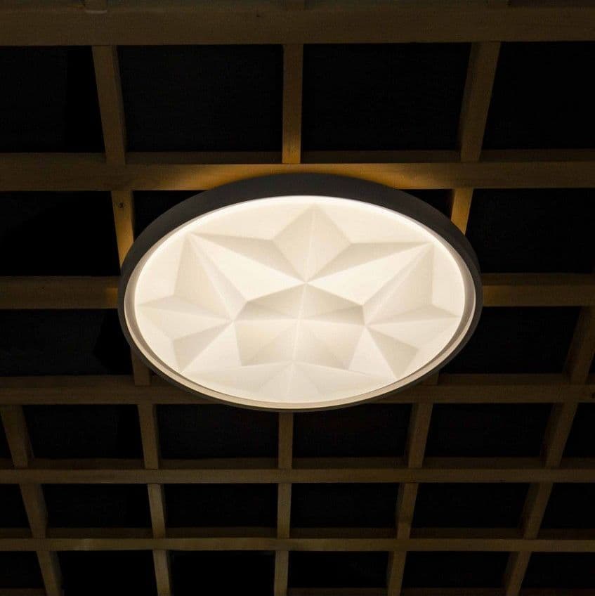 PLAFONIERA SMART DIAMOND LED 60W DIMMERABILE MODERNO TONDO LUCE 6500K 4000K - 5