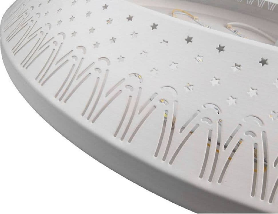 PLAFONIERA 166 WATT LAMPADARIO SOFFITTO MILLE UNA NOTTE 3 TONI LUCE TELECOMANDO - 7