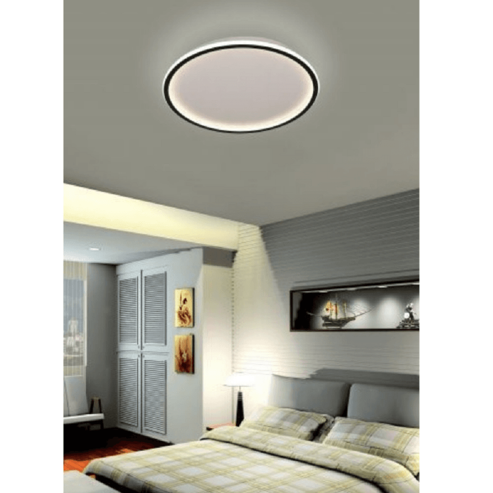 PLAFONIERA A LED MODERNA DA SOFFITTO TONDA 43WATT LUCE FREDDA NATURALE CALDA C13 - 7