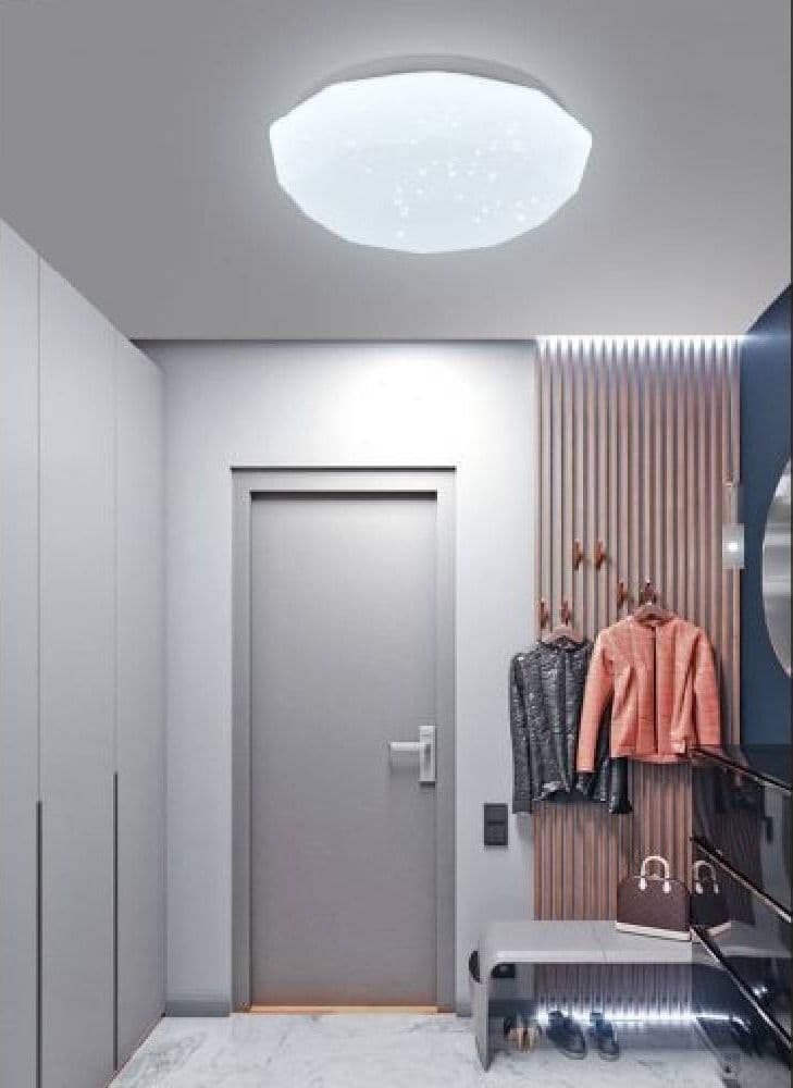 PLAFONIERA DA SOFFITTO 18 W LAMPADARIO LAMPADA LUCE FREDDA NATURALE CALDA - 4