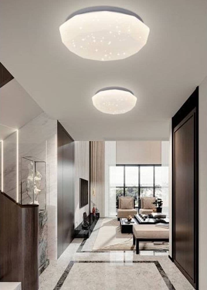 PLAFONIERA DA SOFFITTO 18 W LAMPADARIO LAMPADA LUCE FREDDA NATURALE CALDA - 7