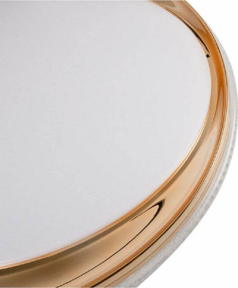 PLAFONIERA LED 48 W ORO DIMMERABILE IN METALLO ACRILICO LUCE 4000K 6500K C1 - 3