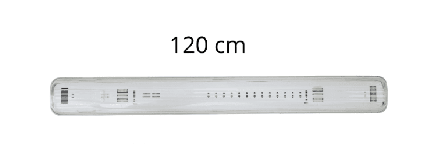 PLAFONIERA STAGNA 1 NEON LED TUBO T8 G13 DA 120 CM PARETE SOFFITTO IP65 T8-120SS - 4