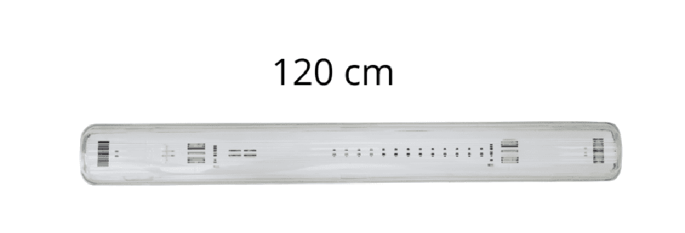 PLAFONIERA STAGNA 1 NEON LED TUBO T8 G13 DA 120 CM PARETE SOFFITTO IP65 T8-120SS - 4