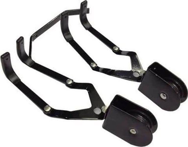 PORTABICI SOSPENSIONE APPENDI BICI SOFFITTO CANTINA GARAGE CARRUCOLA 1 BICI 20KG - 5
