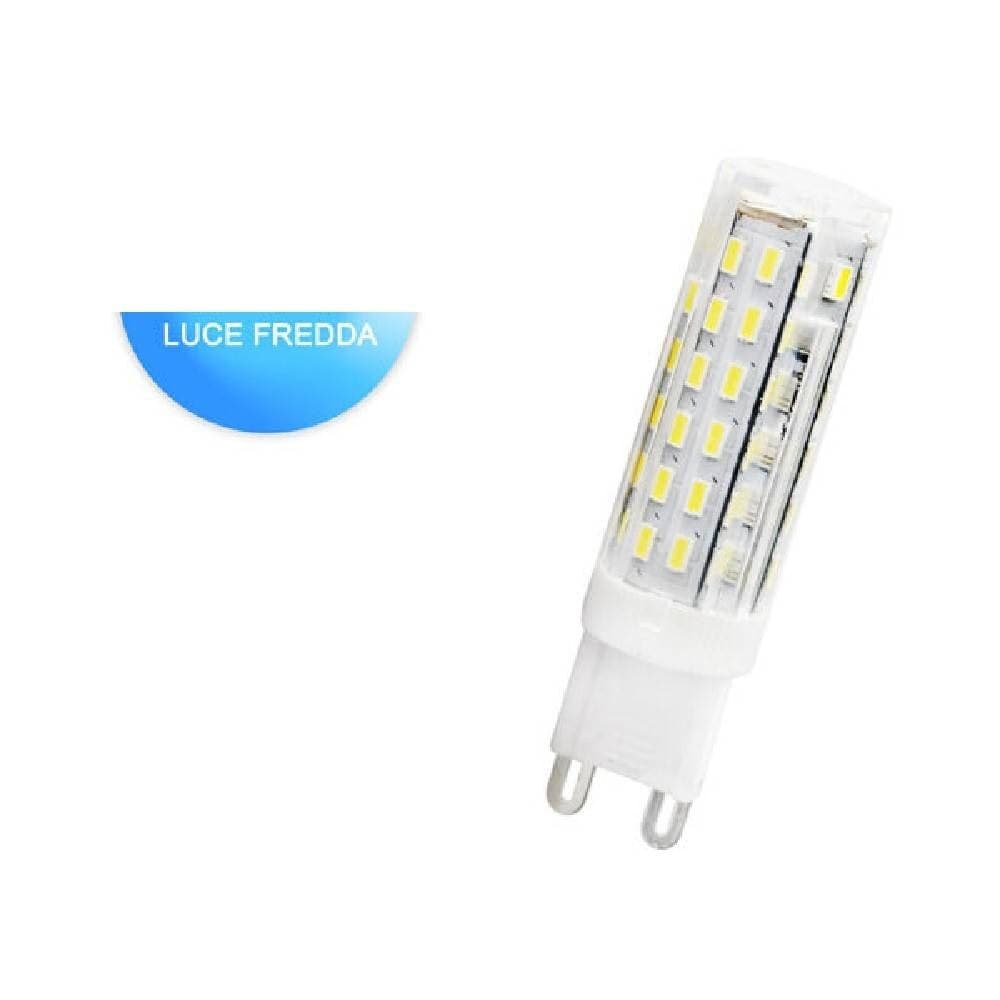 LAMPADINA LED SMD 3014 G9 4,5 WATT LUCE FREDDA 6500K CALDA 3000K NATURALE 4000K - 5