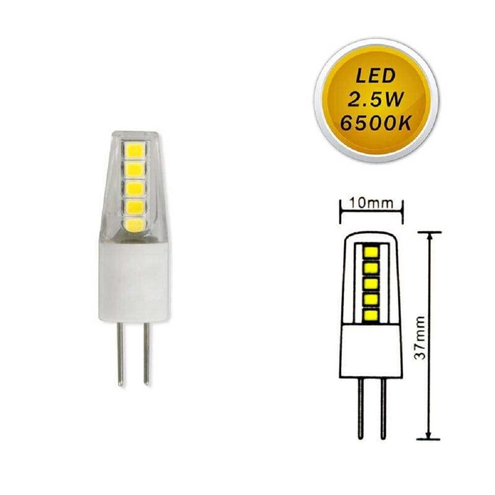 LAMPADINA LED SMD G4 2 W 12V LUCE FREDDA 6500K CALDA 3000K NATURALE 4000K G4-06 - 5