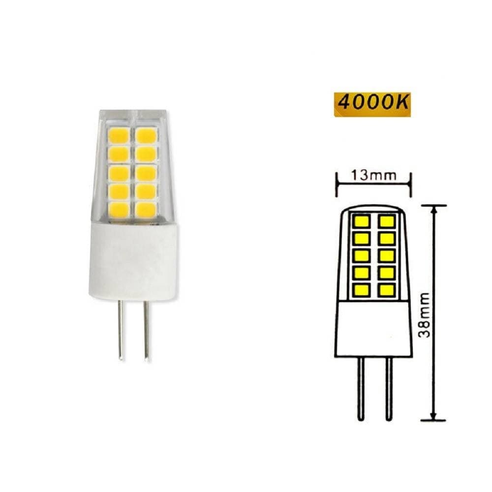 LAMPADINA G4 LED SMD 2,5 WATT 12V LUCE FREDDA 6500K CALDA 3000K NATURALE 4000K - 4