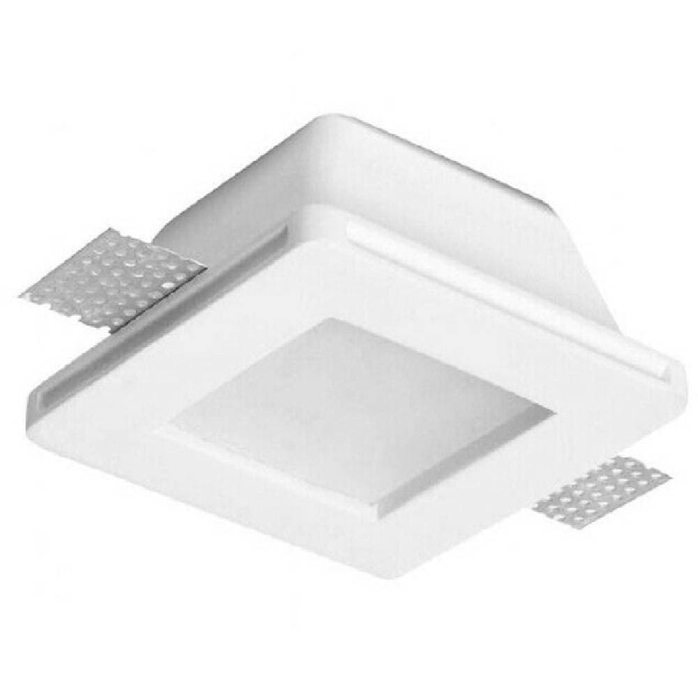 PORTAFARETTO INCASSO GESSO CON VETRINO SCOMPARSA QUADRATO SUPPORTO FARETTI GS-02 - 2