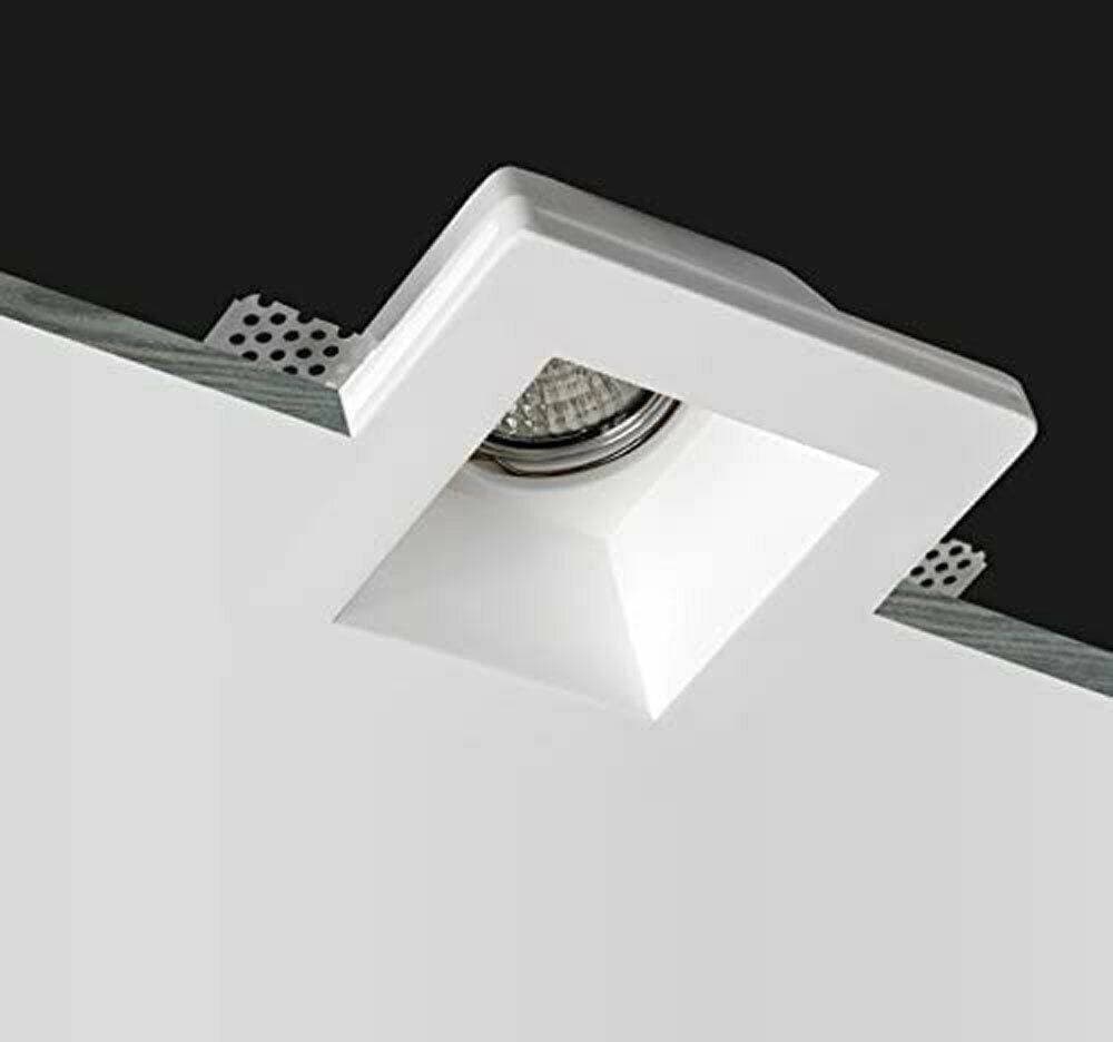PORTAFARETTO INCASSO GESSO CON VETRINO SCOMPARSA QUADRATO SUPPORTO FARETTI GS-02 - 3