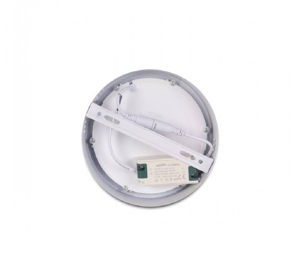 PANNELLO PLAFONIERA LED 12W TONDO PVC LUCE BIANCO CALDO FREDDO NATURALE P170B - 3