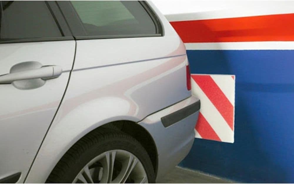 SET 2 PANNELLI ADESIVI ANTIURTO PER GARAGE BOX PROTEZIONE PARAURTI AUTO 24X50CM - 4
