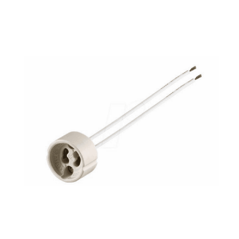 PORTALAMPADA CON ATTACCO GU10 PER FARETTO LAMPADINA 220V DA INCASSO IN CERAMICA - 2