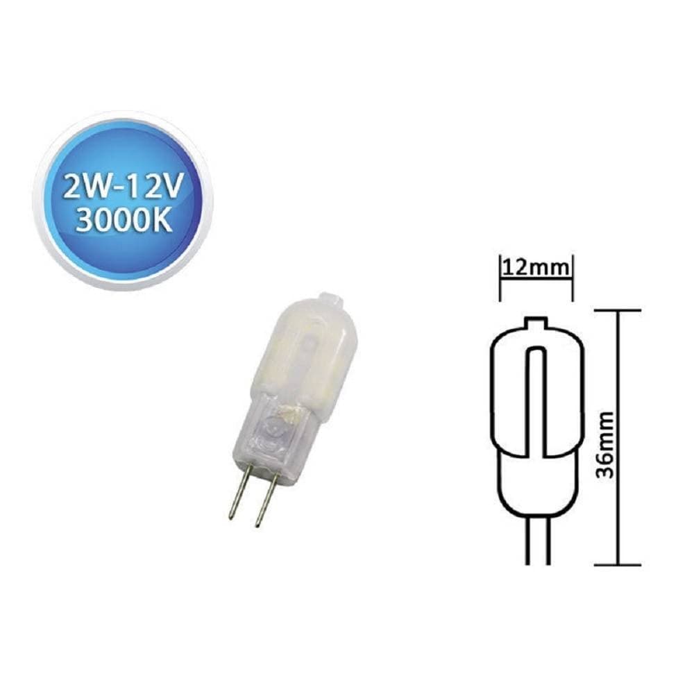 LAMPADINA LED SMD G4 2 WATT 12V 200 LUMEN LUCE 3000K 6500K 4000K FARETTO - 4