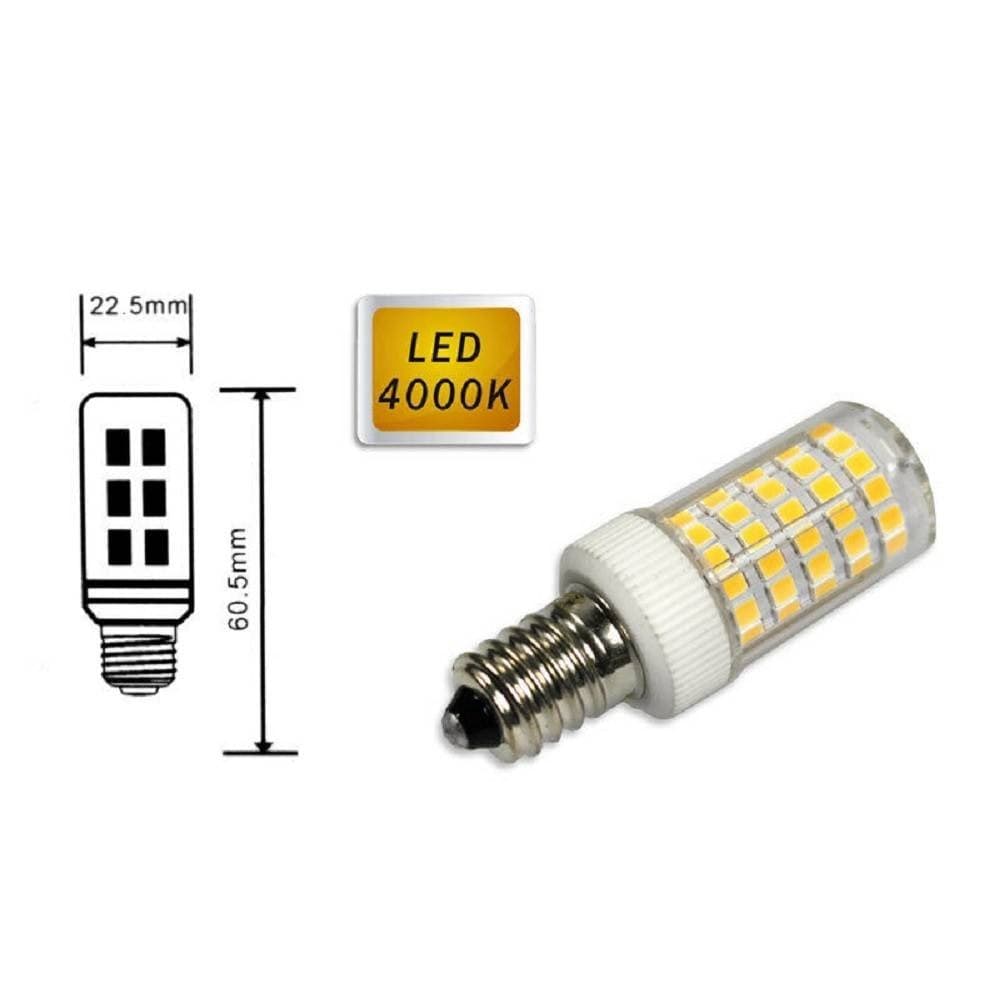 LAMPADINA 86 LED E14 7WATT PICCOLA LUCE 6500K 3000K 4000K FRIGO E CAPPA - 5