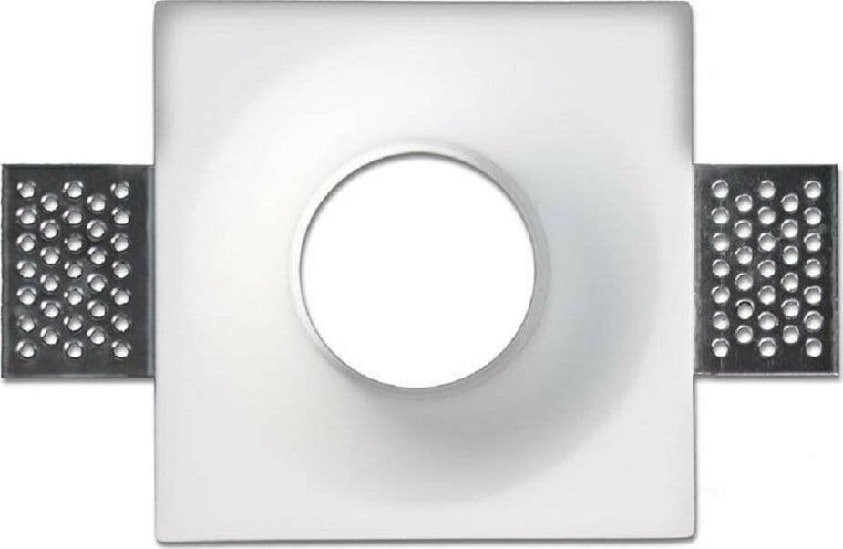 PORTAFARETTO INCASSO GESSO SCOMPARSA QUADRATO VERNICIABILE SUPPORTO FARETTI GS14 - 2