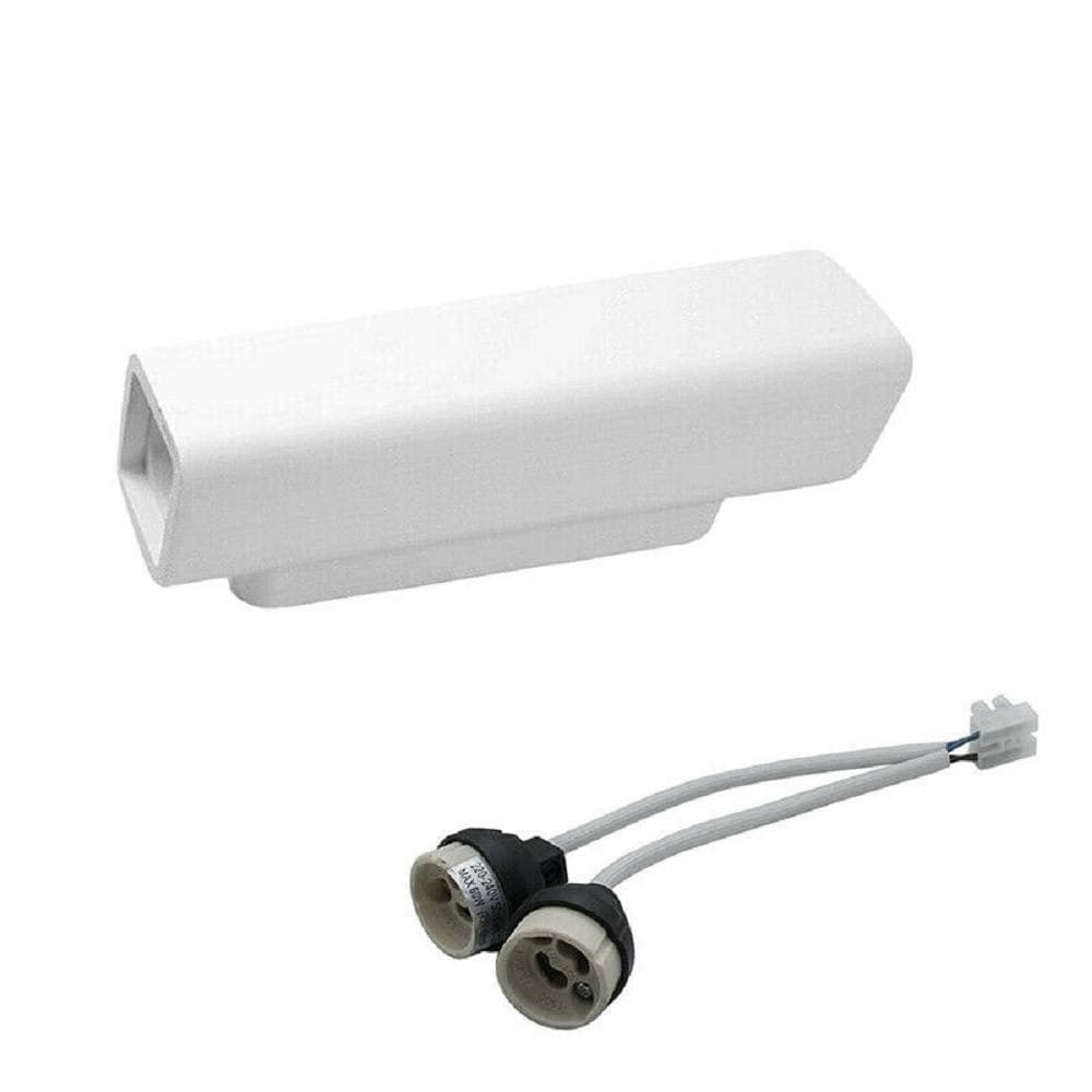 APPLIQUE PARETE DOPPIA EMISSIONE UP DOWN IN GESSO VERNICIABILE CUBO GU10 GS-E51 - 4