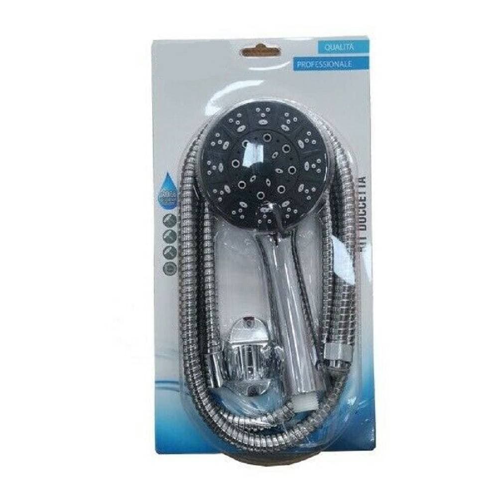 KIT BAGNO DOCCETTA DOCCINO SOFFIONE DOCCIA CON LACCIO 1,8 METRI STAFFA 69065 - 3