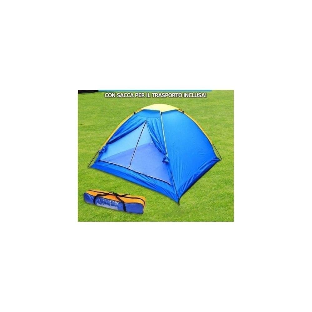 TENDA CANADESE 8 PERSONE 2.5X2.5X1.5M DA CAMPEGGIO IGLOO CON ZANZARIERA E SACCA - 2