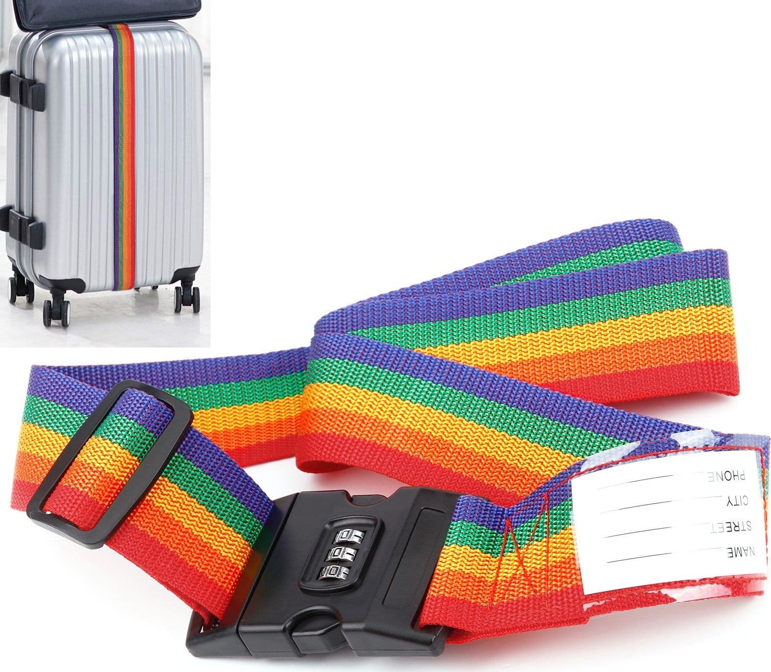 CINGHIA FASCIA CINTURA COMBINAZIONE CHIUSURA BAGAGLIO VIAGGIO VALIGIA VALIGIE - 2
