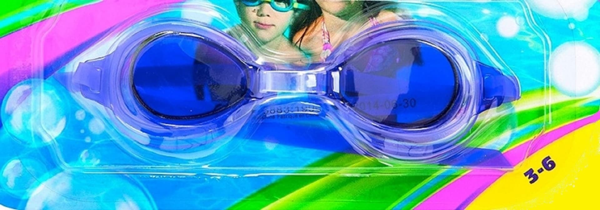 OCCHIALINI DA NUOTO PER BAMBINI 3 - 6 ANNI MISURA REGOLABILE COLORI ASSORTITI - 2