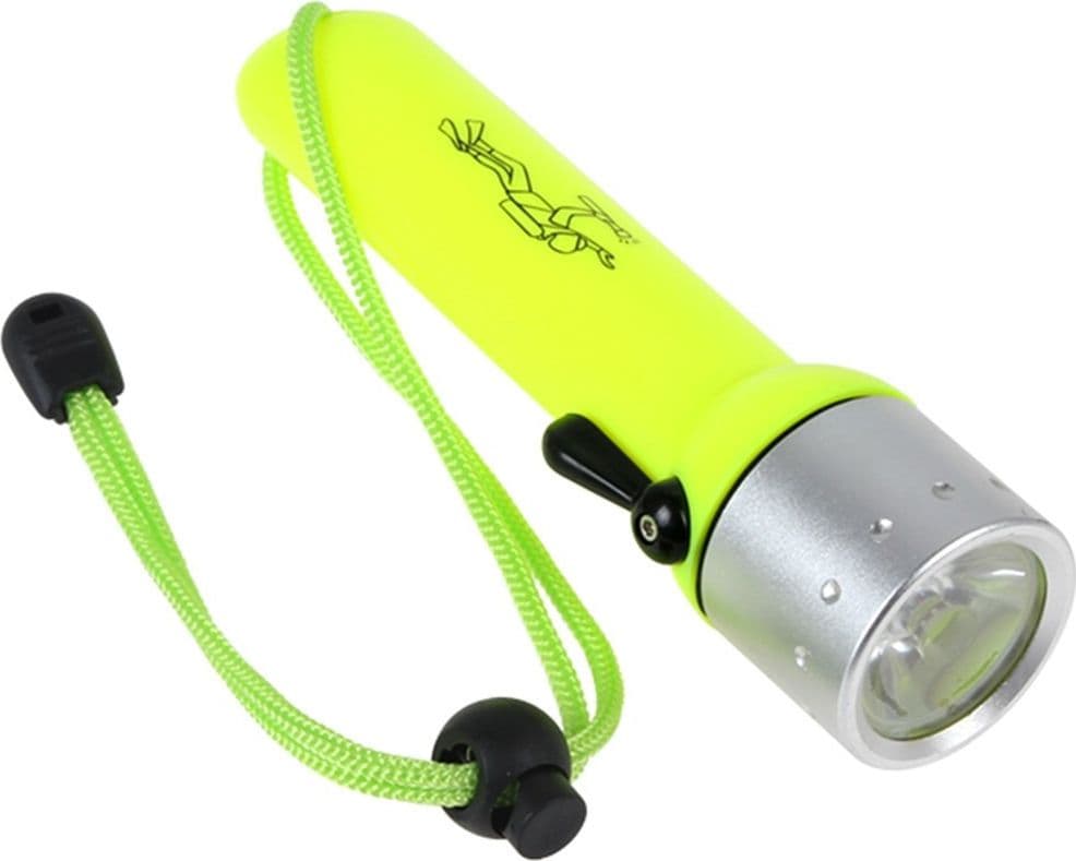 TORCIA SUBACQUEA IMPERMEABILE LED 180 LUMEN CREE 40 metri Q3 SUB LUCE LAMPADA 3W - 6