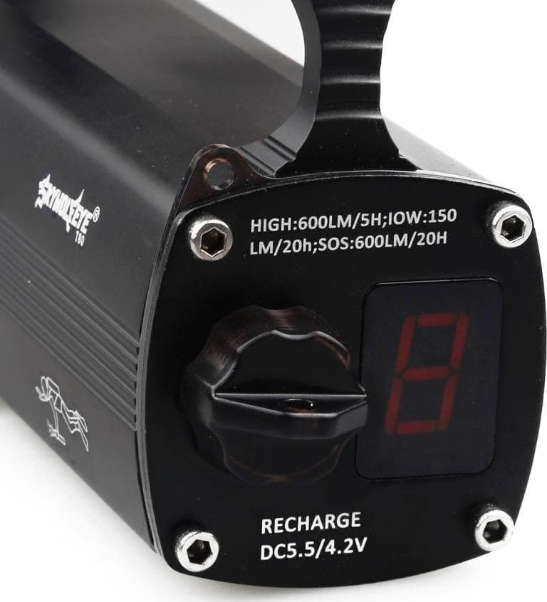 TORCIA SUBACQUEA SUB LED CREE XM-L2 IMPERMEABILE IPX-8 100 MT DISPLAY AUTONOMIA - 4