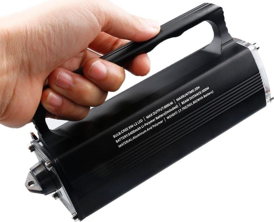 TORCIA SUBACQUEA SUB LED CREE XM-L2 IMPERMEABILE IPX-8 100 MT DISPLAY AUTONOMIA - 5