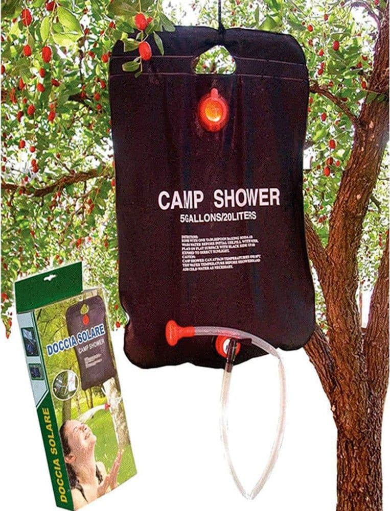 DOCCIA PORTATILE A SACCA DOCCIA SOLARE PER CAMPEGGIO GIARDINO OUTDOOR 20 LITRI 58224 - 2