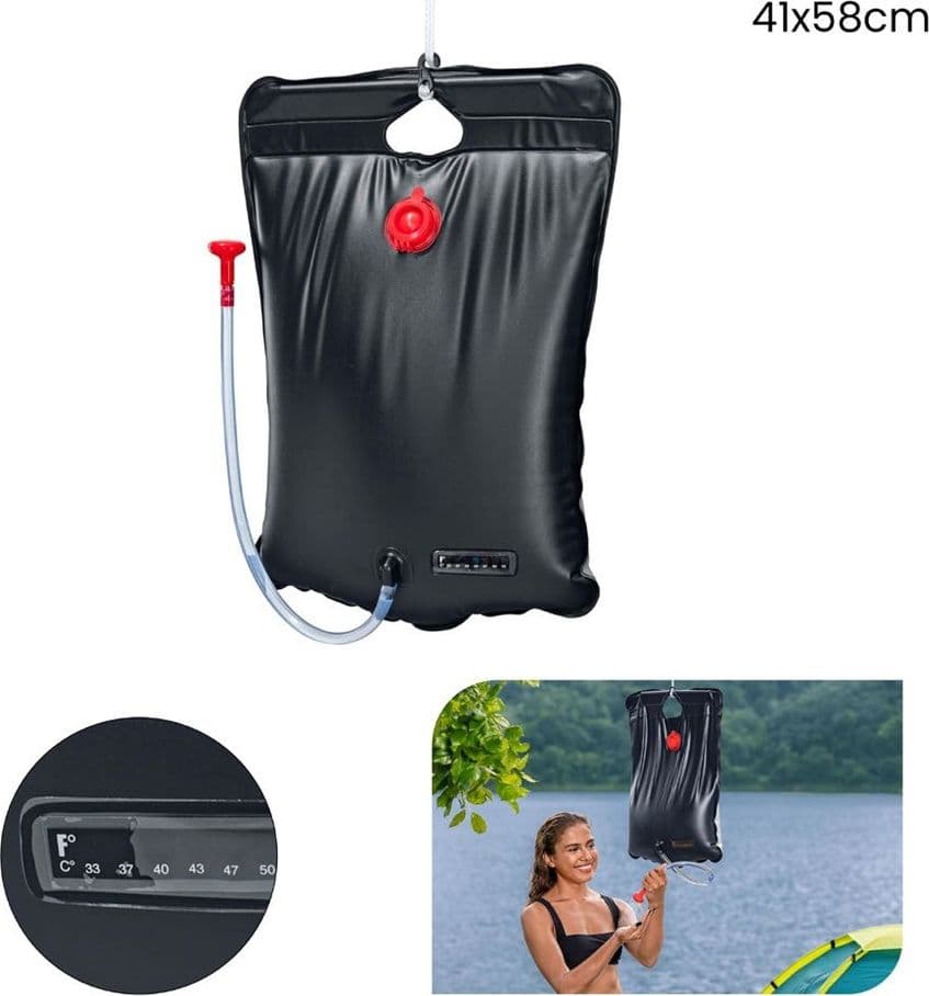 DOCCIA PORTATILE A SACCA DOCCIA SOLARE PER CAMPEGGIO GIARDINO OUTDOOR 20 LITRI 58224 - 5