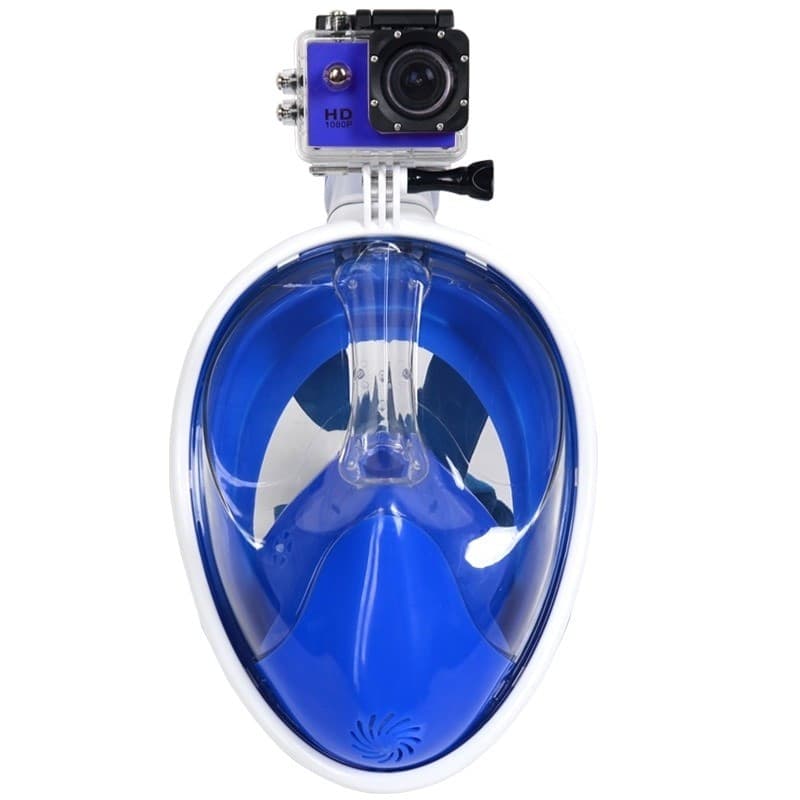 MASCHERA DA IMMERSIONE SUBACQUEA SNORKELING BOCCAGLIO FULL FACE CON VISIONE 180° - 7