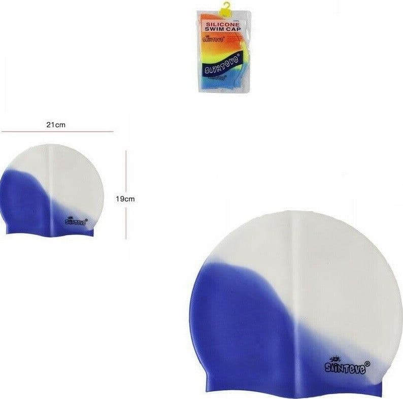 CUFFIA PISCINA MARE NUOTO IN SILICONE COLORATA UNISEX PER CAPELLI LUNGHI ADULTO - 2